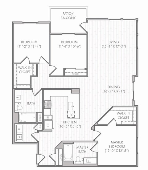 C3 Floor Plan at Rivue, Chula Vista, CA